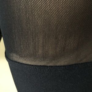 Luxe Junkie Tops - Boutique Black Long Sleeve Mesh Crop Top Luxe Junkie Tops - Boutique Black Long Sleeve Mesh Crop Top